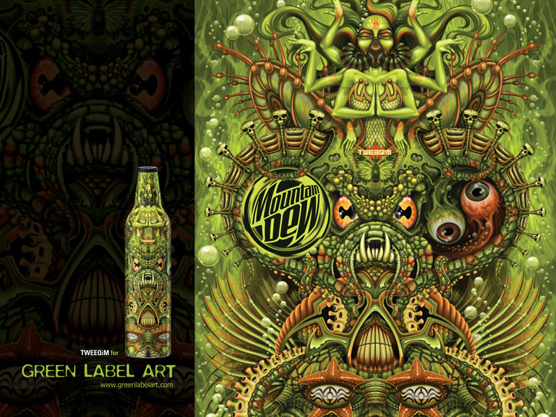 Mountain Dew Green Label Art Dew Lords of the Deep
