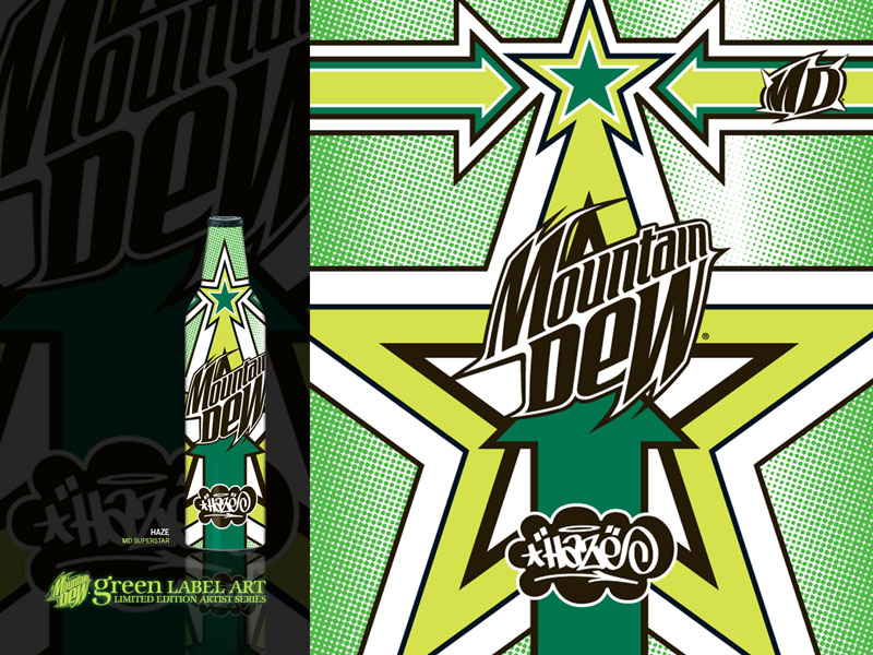 Mountain Dew Green Label Art MD Superstar