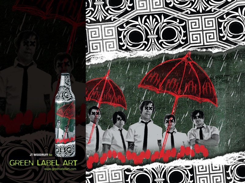 Mountain Dew Green Label Art Umbrellas