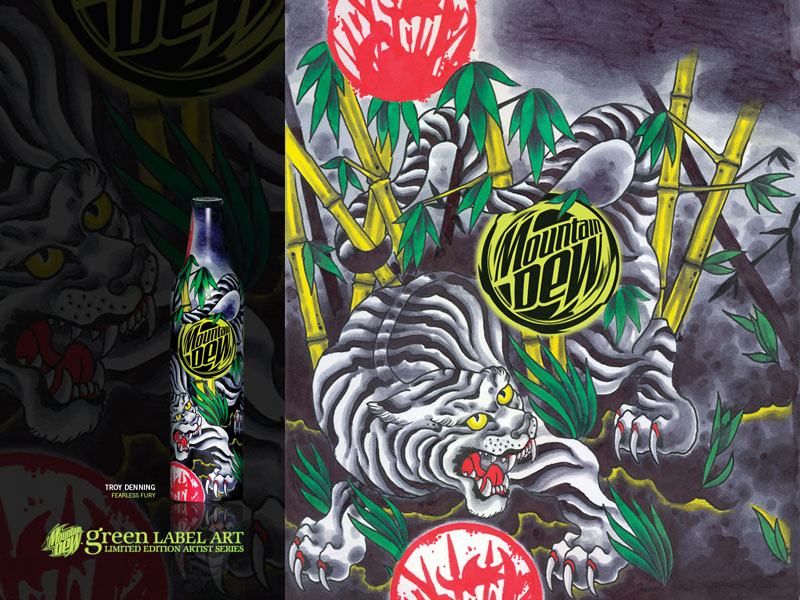 Mountain Dew Green Label Art Fearless Fury